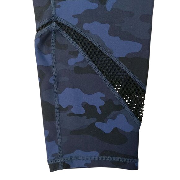Torrid Active Leggings Womens 2 Navy Camo Mesh Breathable Athleisure Gym Workout - Picture 8 of 12